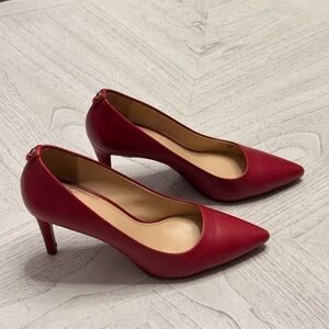 Michael Kors Leather Classic Red Pumps Size 8